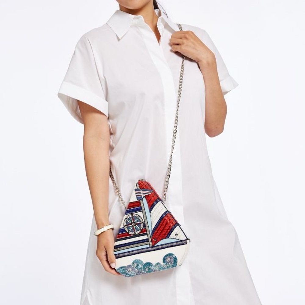 Mary Frances Beaded Sailboat Crossbody Bag - Picture 2 of 13